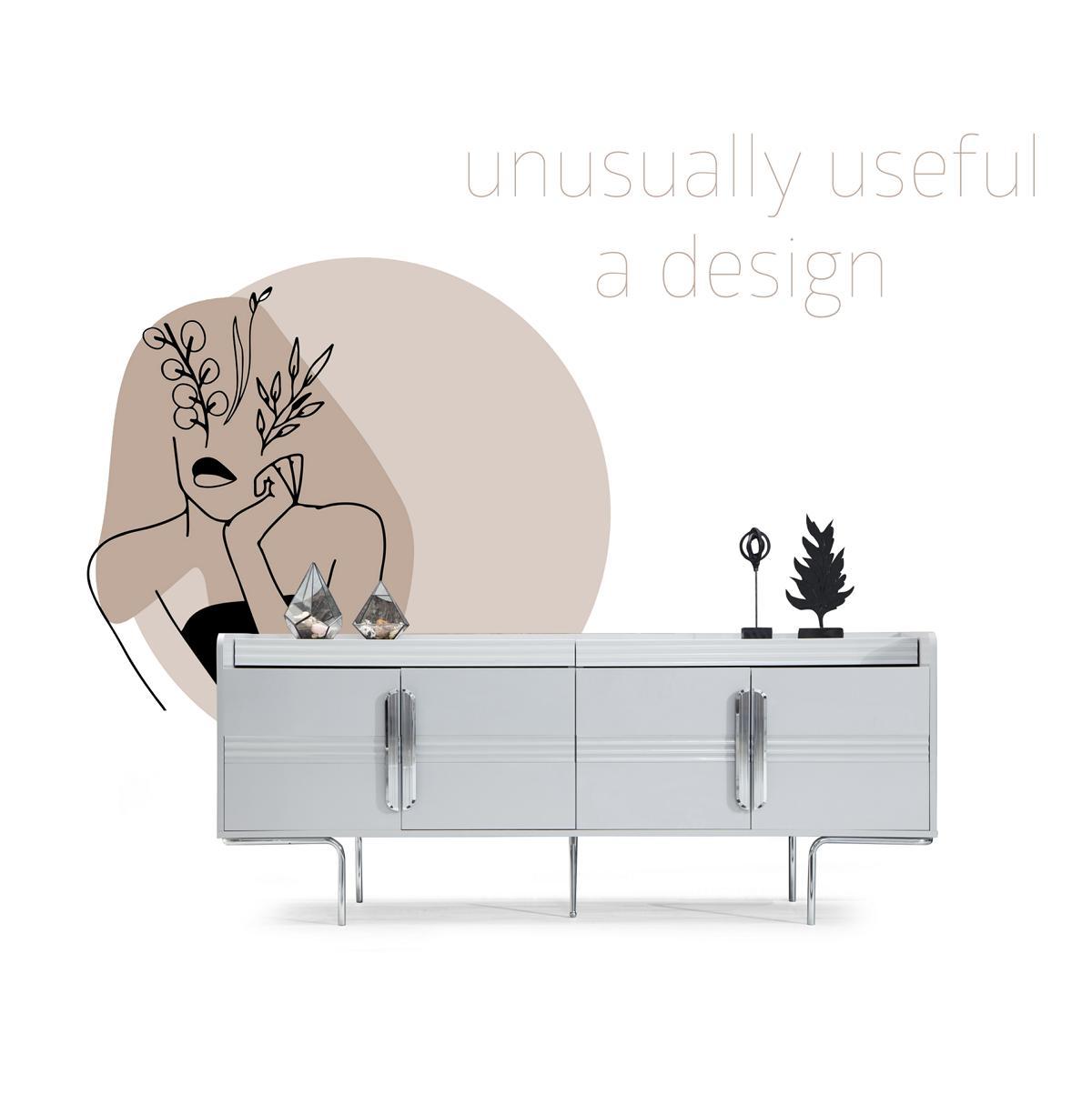 Weißes Sideboard Designer Anrichte Moderne Schränke Luxus Kommode Neu