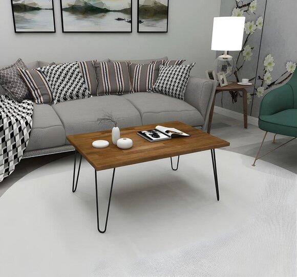 Dunkelbrauner Wohnzimmertisch Designer Couchtisch Luxuriöser Sofatisch