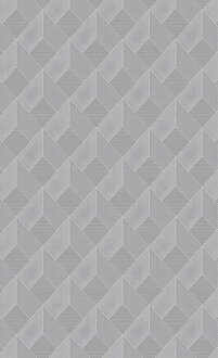 Designer Grau Teppich Geometrisches 3D Effekt Flur Foyer Arbeitszimmer