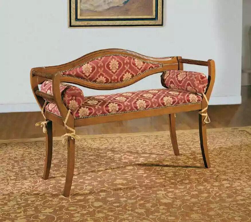 Klassische Sitzbank Designer Polster Bank Wohnzimmer Polsterbank Neu