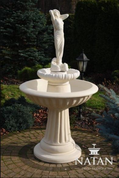 Zierbrunnen Springbrunnen Skulptur Brunnen Garten Fontaine Teich Neu