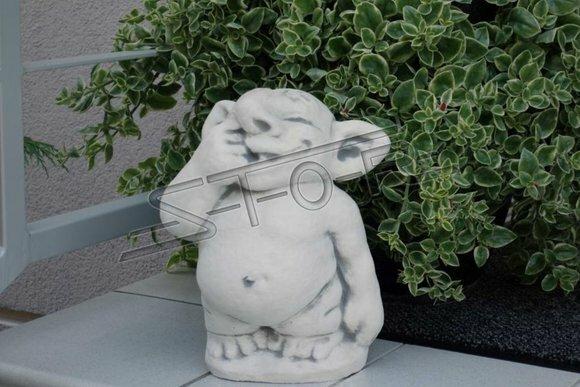 Troll 22cm Skulptur Design Figur Statue Garten Figuren Statuen Skulpturen