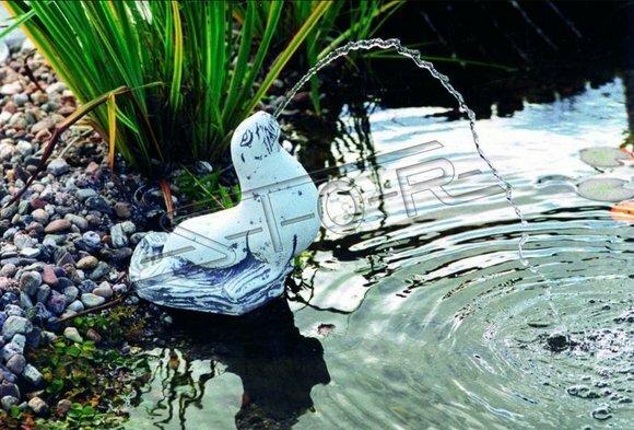 Gartenfigur Figur "Fontaine" 32cm Teichfigur Statue Steinguss Gartendeko