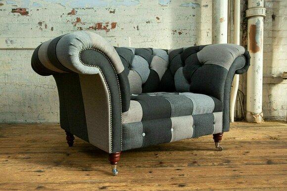 Design Sessel Textil Luxus Fernseh Couch 1,5 Sitzer Sofa Relax Lounge