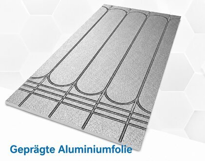XPS Trockenbau Fußbodenheizung 25 mm | für 16mm Rohr | 500 kPa | 0,72 m² ohne Estrich