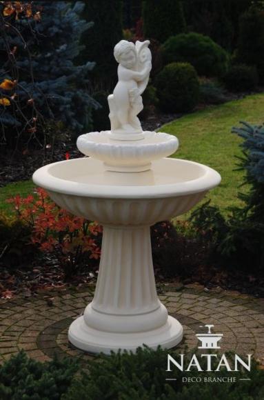 Zierbrunnen Springbrunnen 140cm Skulptur Brunnen Deko Garten Fontaine