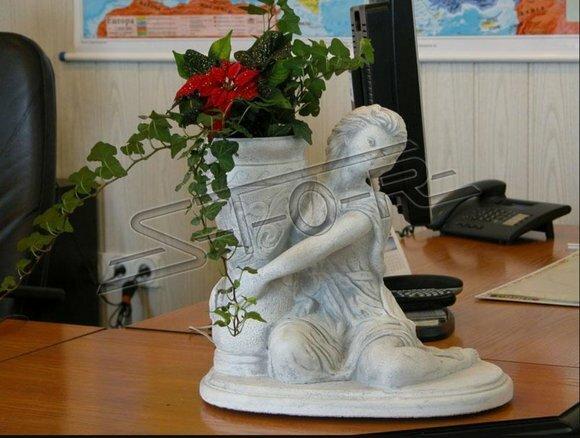 Blumenkübel Pflanz Kübel Dekoration Figur Blumentöpfe Garten Vasen