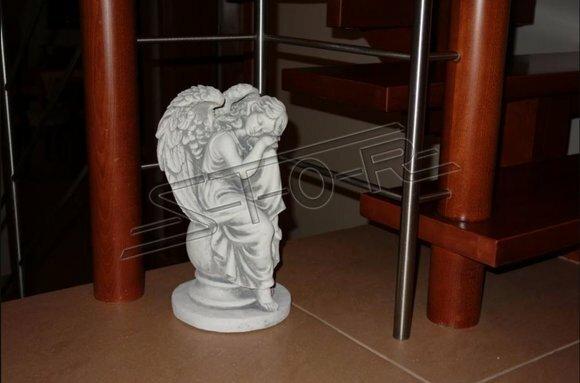 Engel 36cm Skulptur Design Figur Statue Garten Figuren Statuen Grab