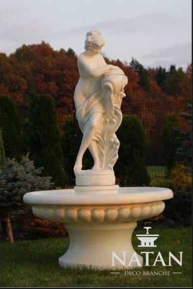 Zierbrunnen Springbrunnen Figur 196cm Brunnen Dekoration Garten Fontaine