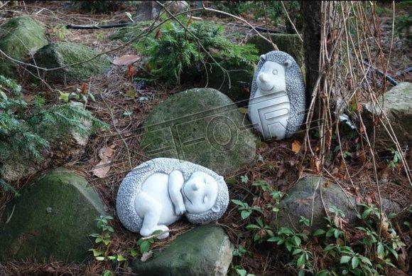 Garten Dekoration Igel Terrasse Stein Figuren Figur Deko Statue Skulptur