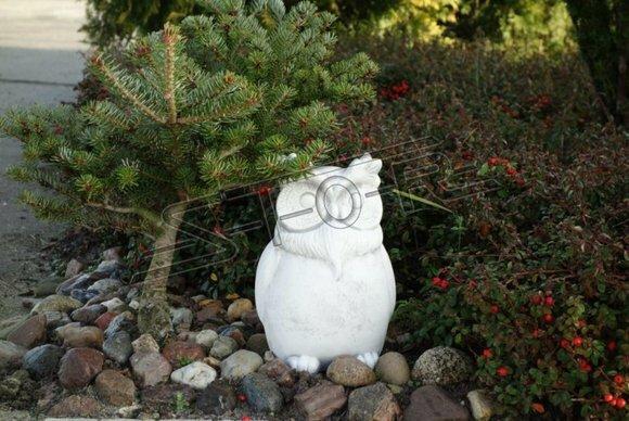 Garten Dekoration Eule Terrasse Stein Figuren Figur Deko Statue Skulptur