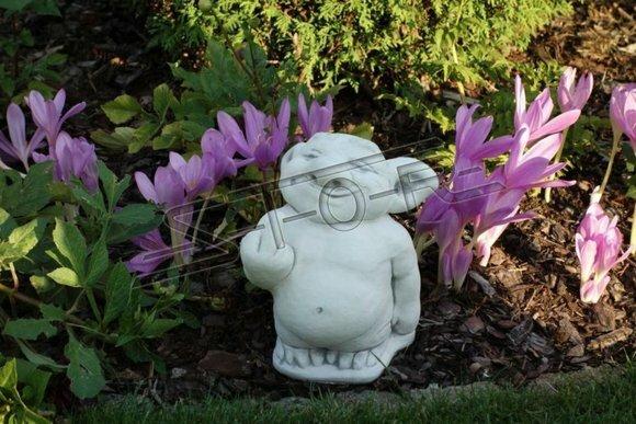 Figur Statue Garten Dekoration Deko Stinkefinger Mittelfinger Statuen