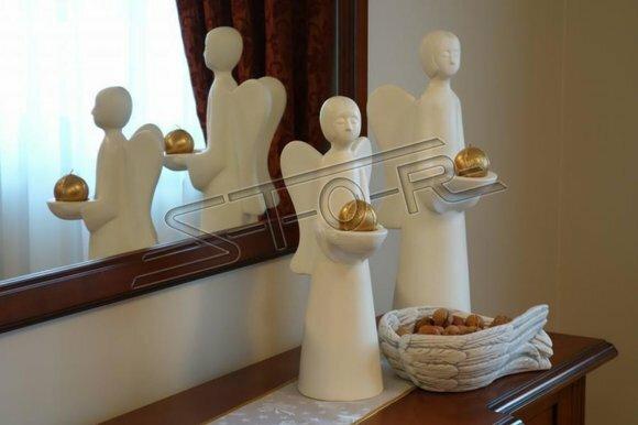 Dekoration Gefäße Schalen Schale Engel Flügel Schlüssel Ablage Statue