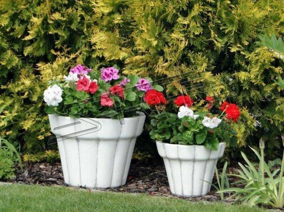 Blumenkorb Blumen Vase Gefäss Garten Terrasse Dekoration Statue