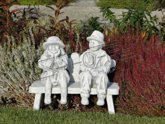 Junge Sitzende Figur Statue Figuren Skulptur Statuen Garten Dekoration