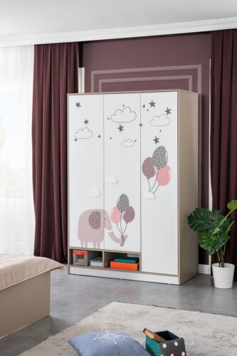 Kinderzimmer Kleiderschrank Holz Schrank Design Mädchen Kleiderschränke
