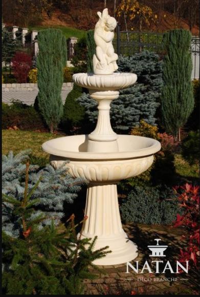 Springbrunnen Froschbrunnen Brunnen 189cm Steinbrunnen Gartenbrunnen