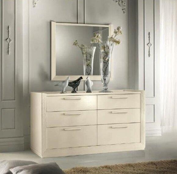 Kommode Spiegel Kommoden Gruppe Holz Design Anrichte Side Schrank Set 2tlg