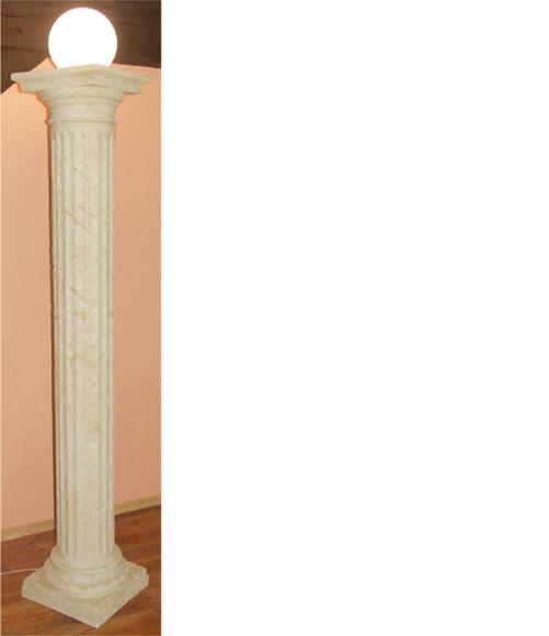 Design Säulenlampe Lampe Leuchte Lampenschirm Dekolampe Säule