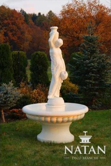 Zierbrunnen Springbrunnen Figur 206cm Brunnen Dekoration Garten Fontaine