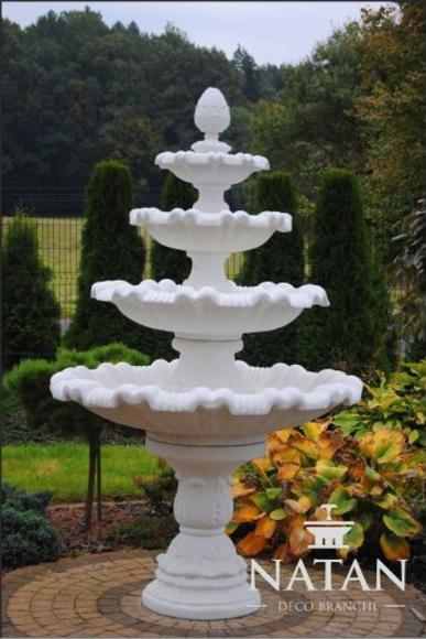 Springbrunnen Garten Teich Brunnen 218cm Steinbrunnen Gartenbrunnen