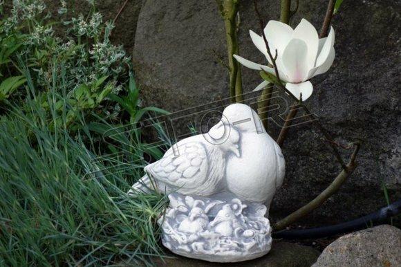 Tauben Nest Garten Figur Statue Figuren Statuen Skulptur Dekoration Deko