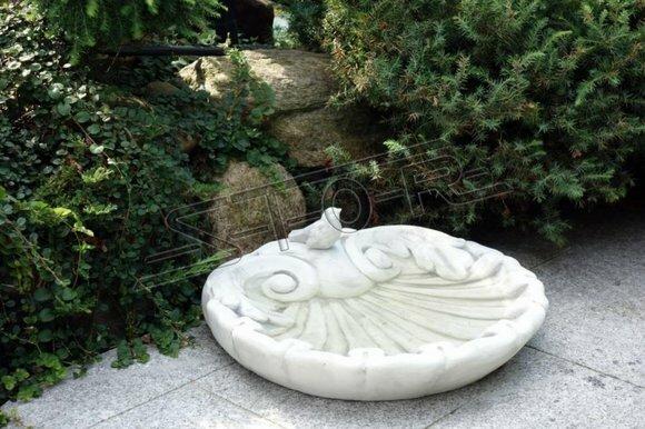 Vogel Tränke Skulptur Design Figur Statue Garten Figuren Statuen