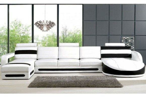 Wohnlandschaft Sofa Couch Ecksofa Eckcouch Polster Garnitur Eck Ecke