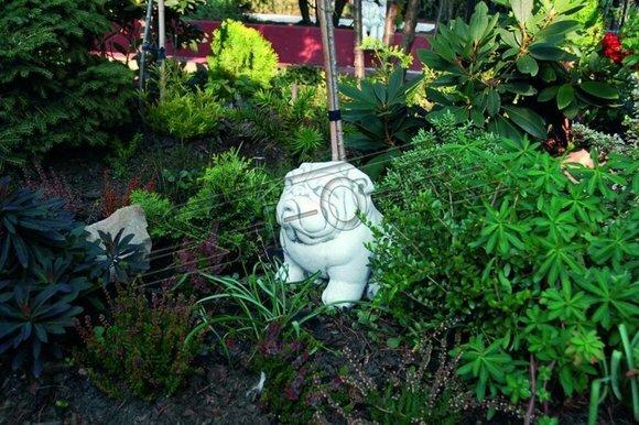 Garten Dekoration Hund Terrasse Stein Figuren Figur Deko Statue Skulptur