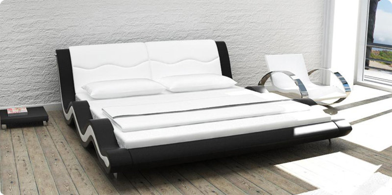 Wasserbett inkl. Wasserbettheizung, BETT DESIGNER POLSTERBETT EHEBETT DOPPELTBETT
