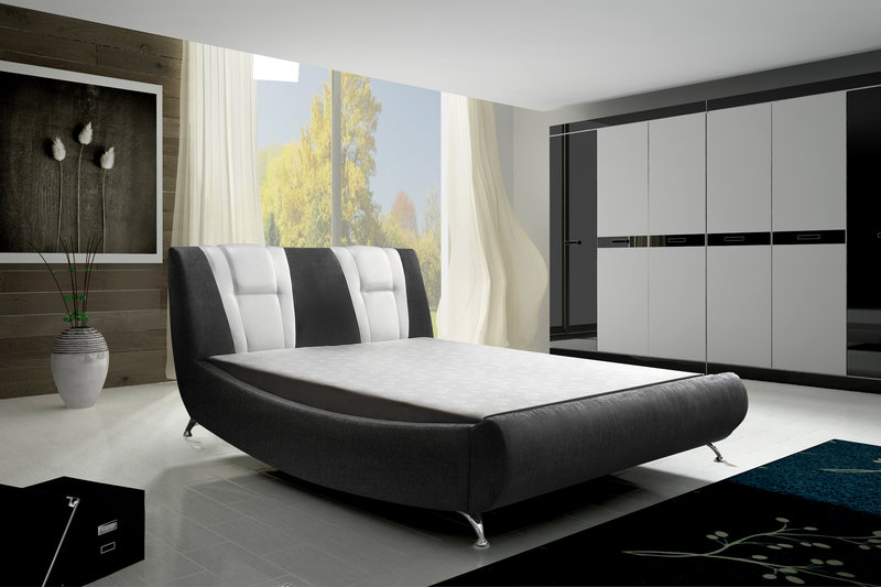 Wasserbett inkl. Wasserbettheizung, Bett Designer Polsterbett Ehebett Doppeltbett