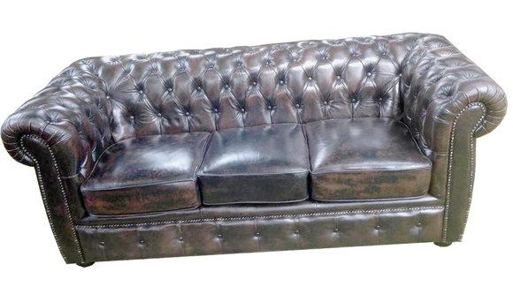 Chesterfield Sofa 3 Sitzer NAPOLI Polster Garnitur Trobay