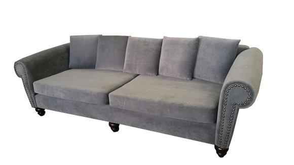 XXL BIG Sofa Couch Chesterfield Polster Leder Textil Stoff Garnitur