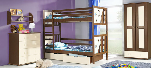 DOPPELBETT KINDERBETT JUGENDBETT + BETTKASTEN BETT KIEFER 2 x BETTEN