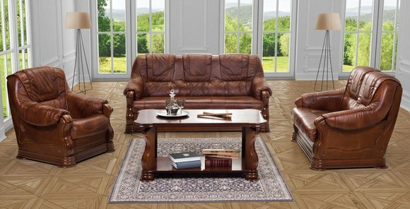 Sofagarnitur Sofa Couch 3+1+1 Garnitur mit Bettfunktion Couchgarnitur