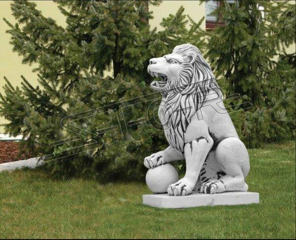 XXL Löwe Figur Garten Terrasse Dekoration Deko Stein Skulptur Figuren