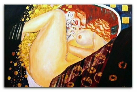 GUSTAV KLIMT Ölbilder Gemälde Leinwand Ölbild Bild Bilder 60X90 Keilrahmen