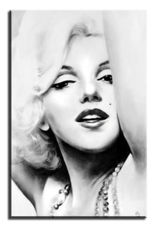 Details zu Portrait marilyn monroe Sexy Echte Handarbeit Rahmen Öl Gemälde