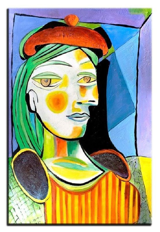 Pablo Picasso Mädchenbildnis Ölbilder Gemälde Leinwand Ölbild Bild Bilder 00786