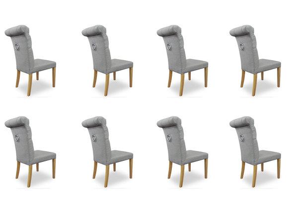 8x Stühle Stuhl Polster Design Lounge Club Sitz Lehn Garnitur Sessel Antoin Neu