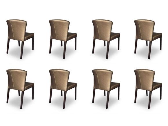 8x Stühle Stuhl Polster Design Lehn Garnitur Sessel Komplett Modernes Set Neu