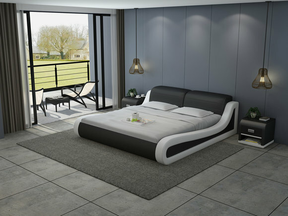 Leder Bett Design Polster Betten Luxus Doppel Hotel Ehe Big 140/160/180