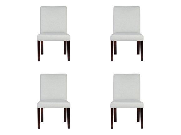 4x Stühle Stuhl Polster Design Lounge Club Sitz Lehn Garnitur Sessel Waskie
