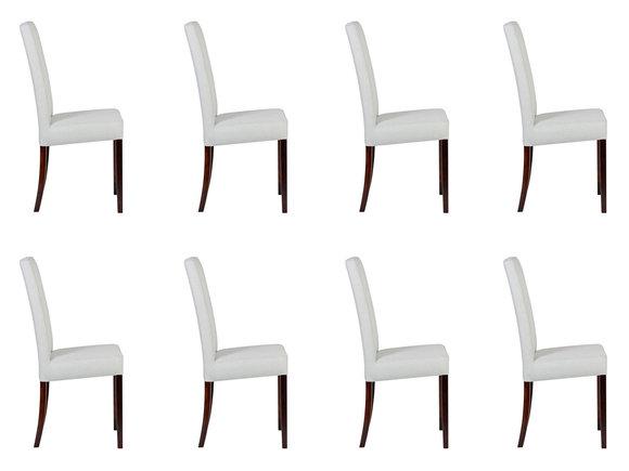 8x Stühle Stuhl Polster Design Lounge Club Sitz Lehn Garnitur Sessel Waskie