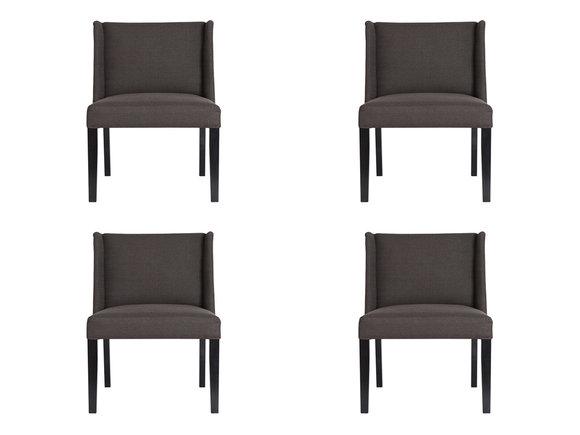4x Stühle Stuhl Polster Design Lounge Club Sitz Lehn Garnitur Sessel Vento