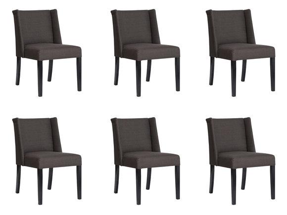6x Stühle Stuhl Polster Design Lounge Club Sitz Lehn Garnitur Sessel Vento Neu
