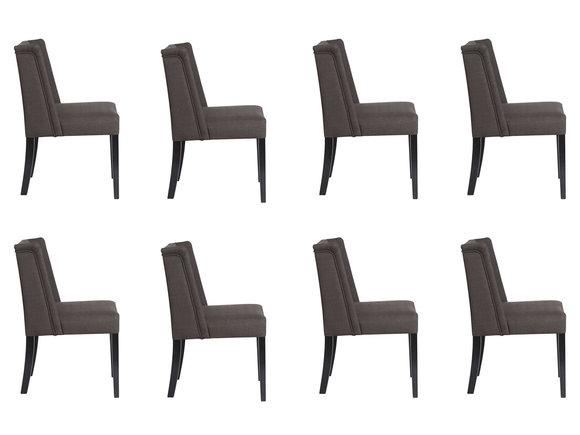 8x Stühle Stuhl Polster Design Lounge Club Sitz Lehn Garnitur Sessel Vento
