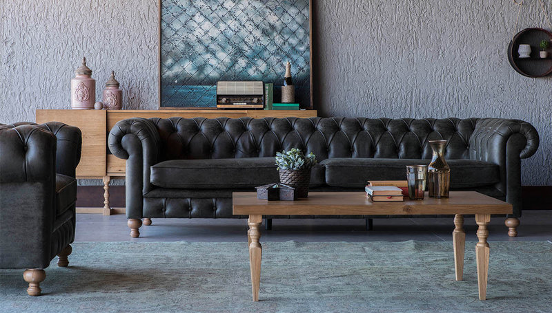 XXL Big Sofa Couch Chesterfield 245cm Polster Sofas 4 Sitzer Leder Textil