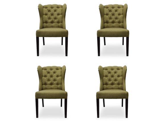 4x Design Polster Sitz Stühle Stuhl Seht Garnitur Sessel Lounge Club Set Jack