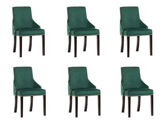 6x Design Polster Sitz Stühle Stuhl Seht Garnitur Sessel Lounge Club Set Karcz